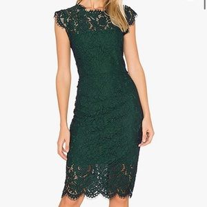 Dark green guest wedding dress! Gorgeous